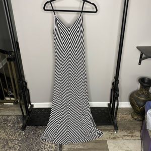 Mossimo Striped Sleeveless Tank Top Maxi Dress